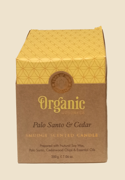 Organic Goodness Sojawachskerze Palo Santo & Cedar